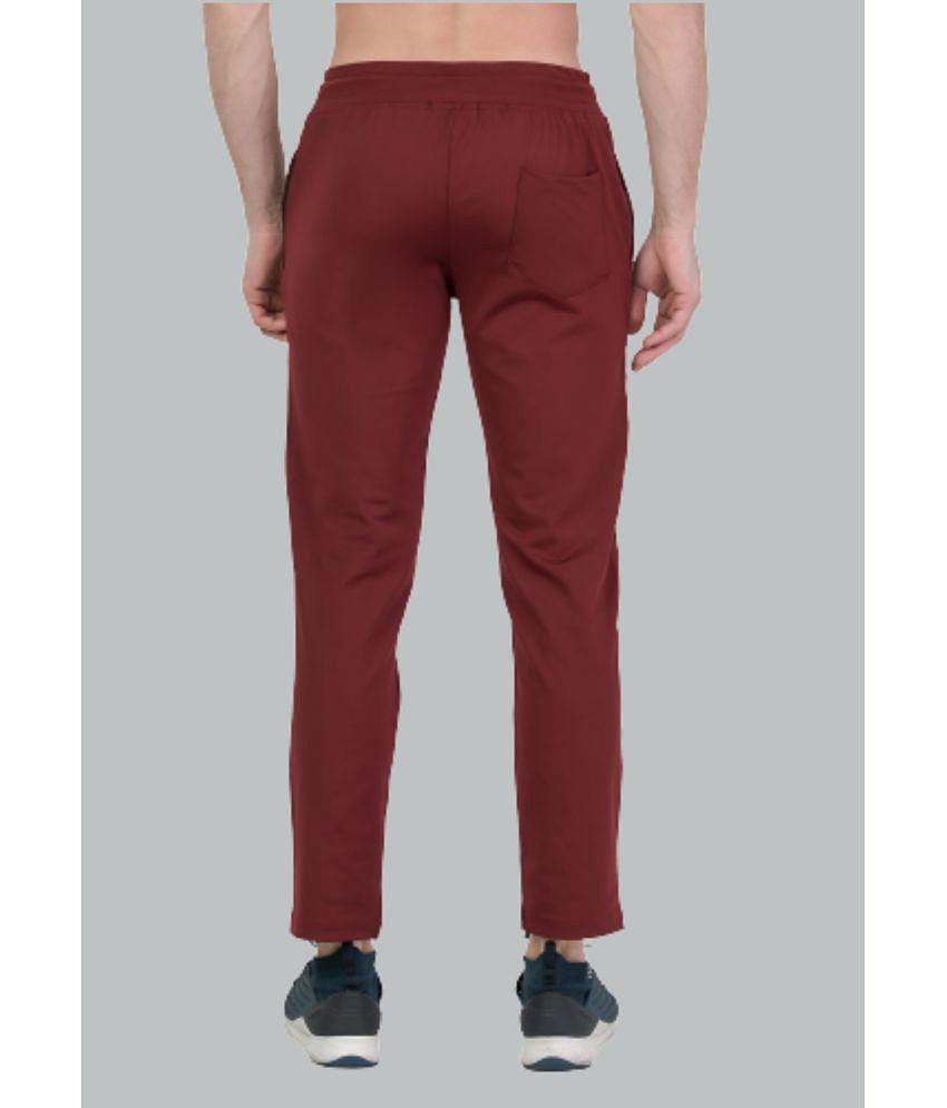 LEEBONEE - Maroon Polyester Men's Trackpants ( Pack of 1 ) - None