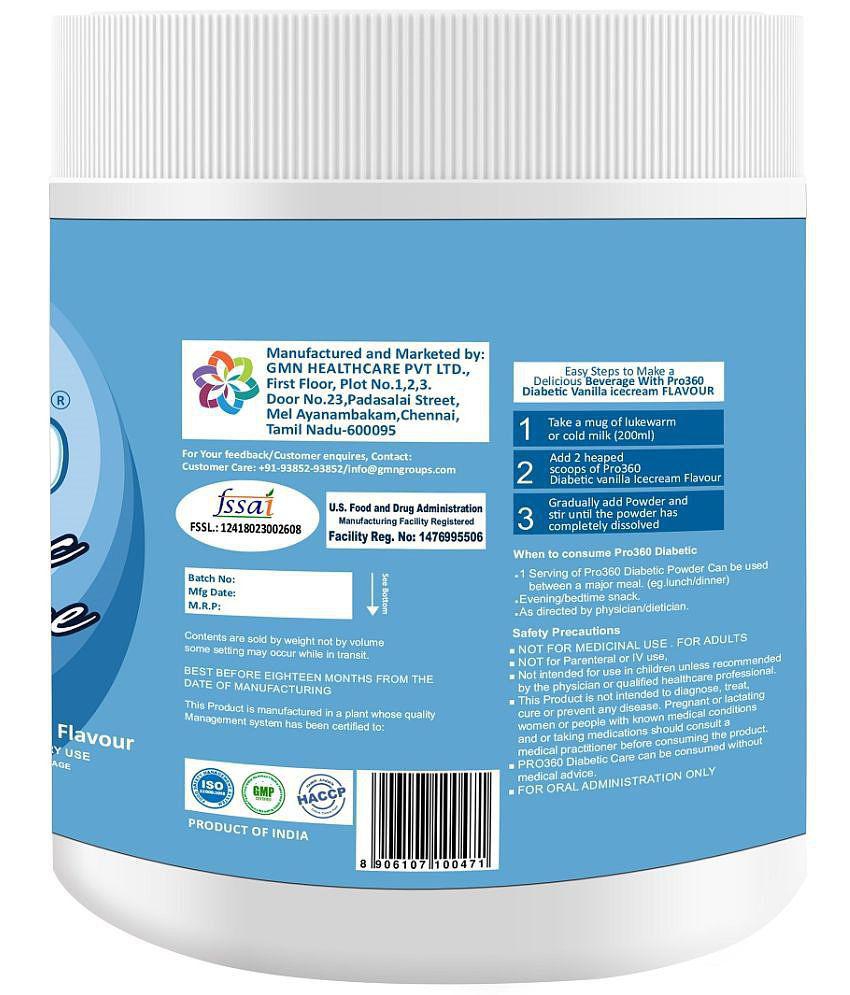 PRO360 Diabetic Protein Powder Health Drink 500 gm Vanilla Ice Cream