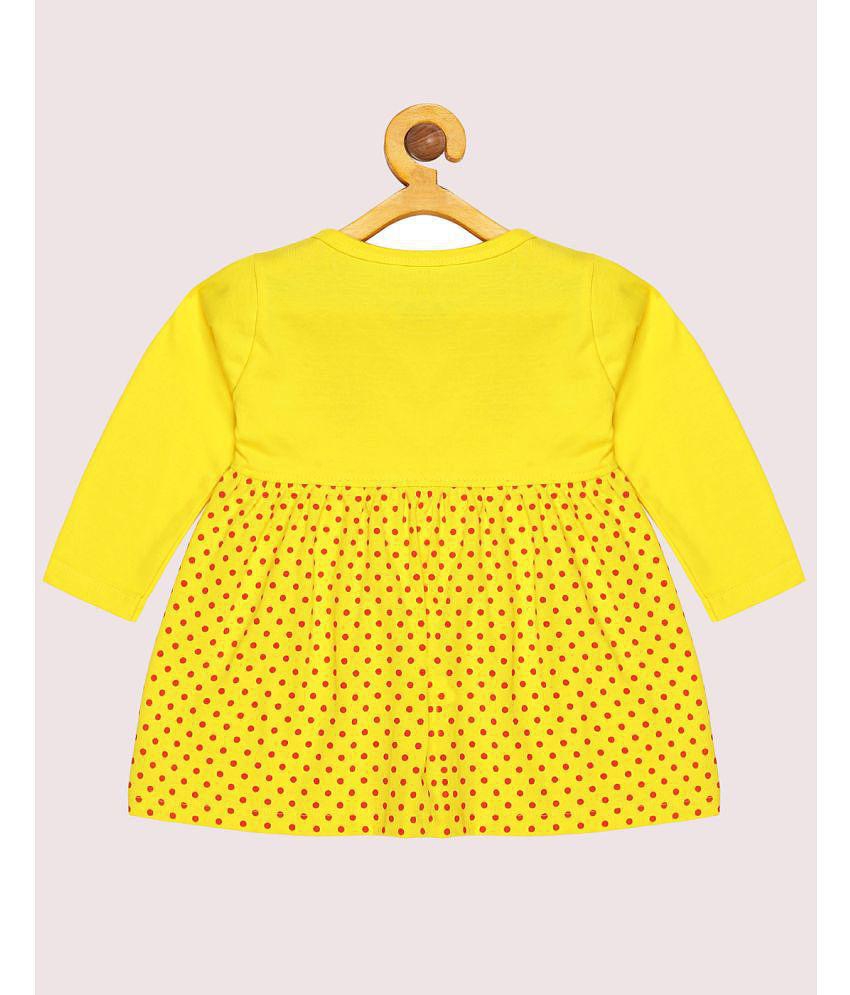 Affordable Women Babeezworld - Yellow Cotton Baby Girl Dress ( Pack of 1 ) - None 2025 at ShopCi