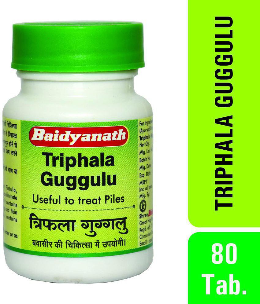 Baidyanath Triphala Guggulu, 80 Tablet (Pack of 5)