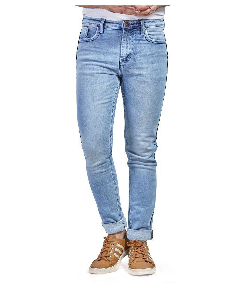 HASASI JEANS Blue Regular Fit Jeans - None