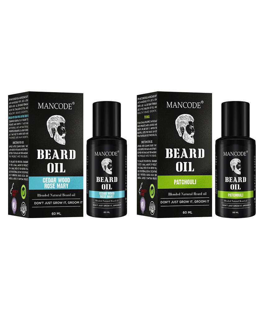 Mancode Rose Mary Beard Oil Patchouli 60 ml Pack of 2