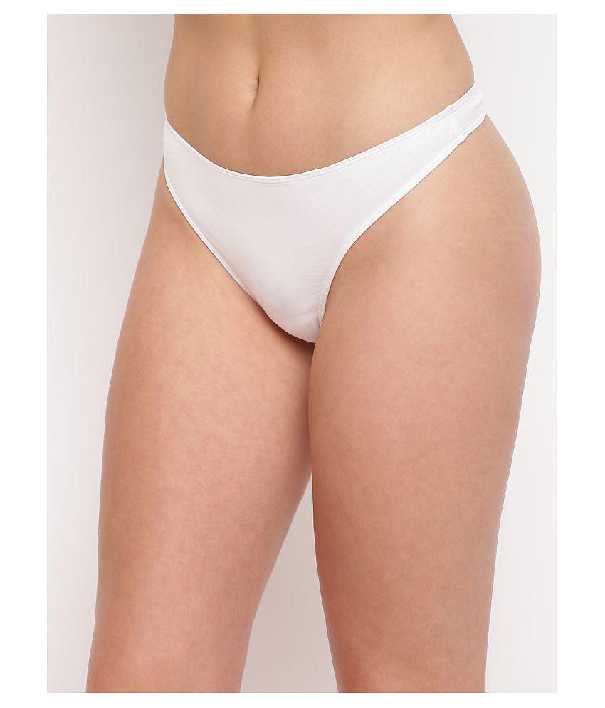 Latest Men BASIICS By La Intimo Pack of 3 Cotton Lycra Womens Thongs ( Multi Color ) - L 2025 at