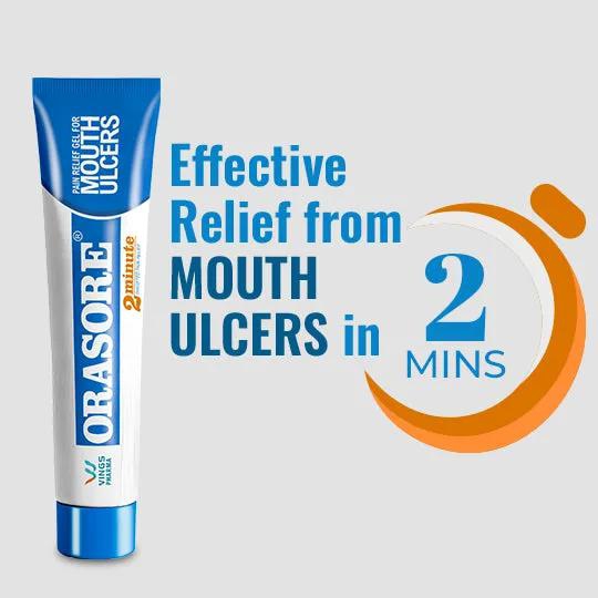 Buy Orasore Mouth Ulcer Gel Treatment Pack Of 3 Contains Active Dental ...