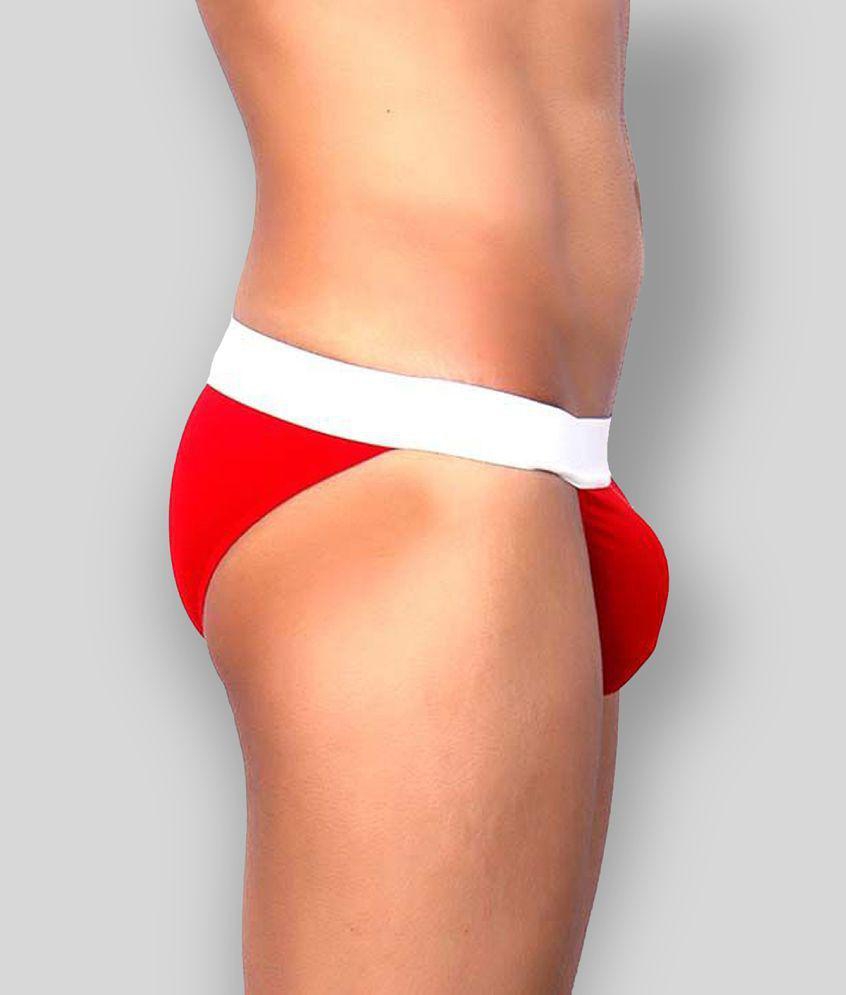 Exclusive Men La Intimo - Red Cotton Blend Mens Thongs ( Pack of 1 ) - 70 - 75 Cms 2025 at ShopC