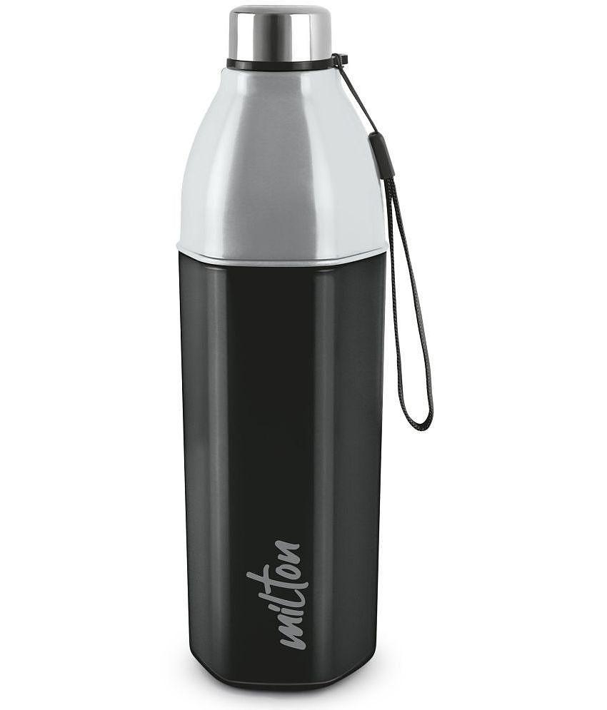 Milton - Kool hexone1200,Blck Black Water Bottle 1100 mL ( Set of 1 ) - Black