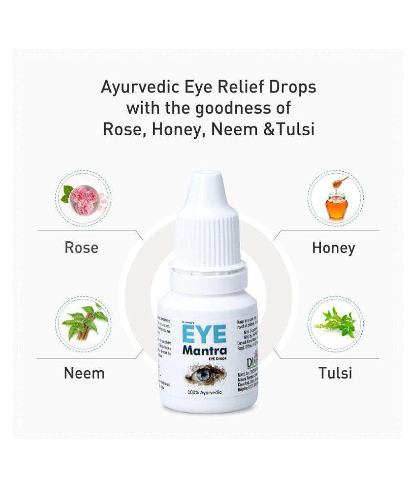 Eye Mantra Eye Drop - Ayurvedic Eye Relief Drop 10ml, Pack of 4 (Helpful in Cataract, Conjunctivitis, Iritis, Eye Strain)