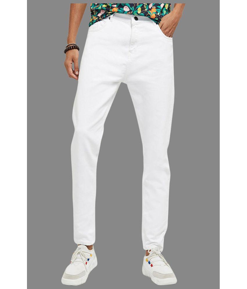 x20 - White Denim Skinny Fit Men's Jeans ( Pack of 1 ) - None