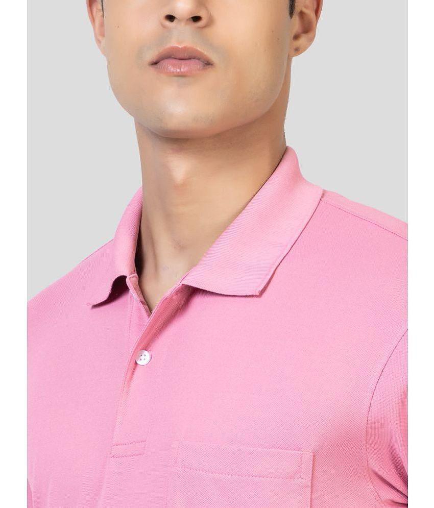 Trendy Women YHA - Pink Cotton Blend Regular Fit Men's Polo T Shirt ( Pack of 1 ) - None 2025 at