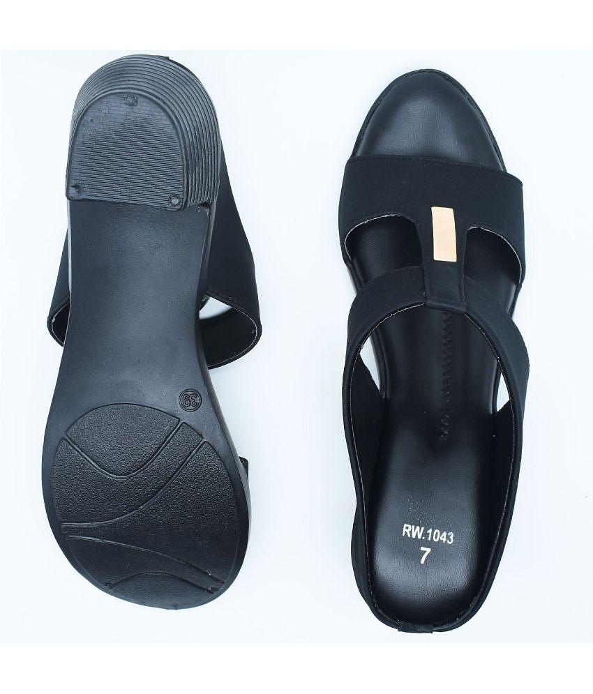 Dream Makers - Black Women's Slip On Heels - None