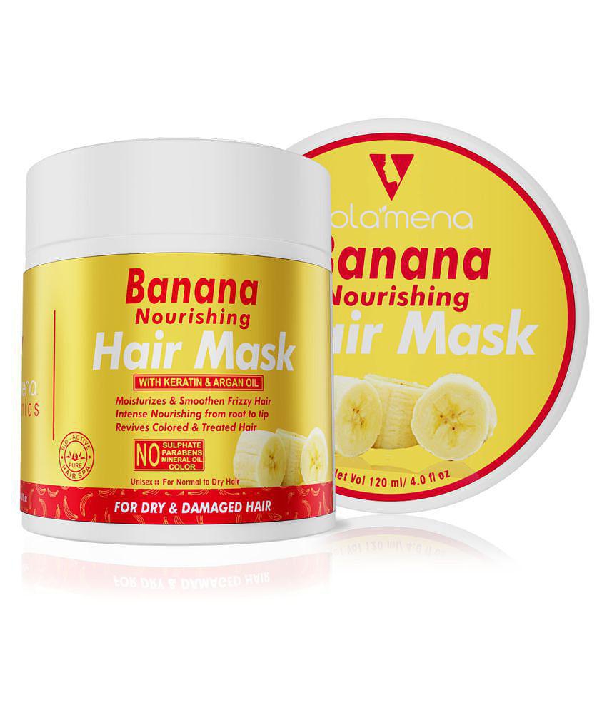 Volamena Nourishing Banana With Keratin & Argan oil Hair Mask Cream 120 mL