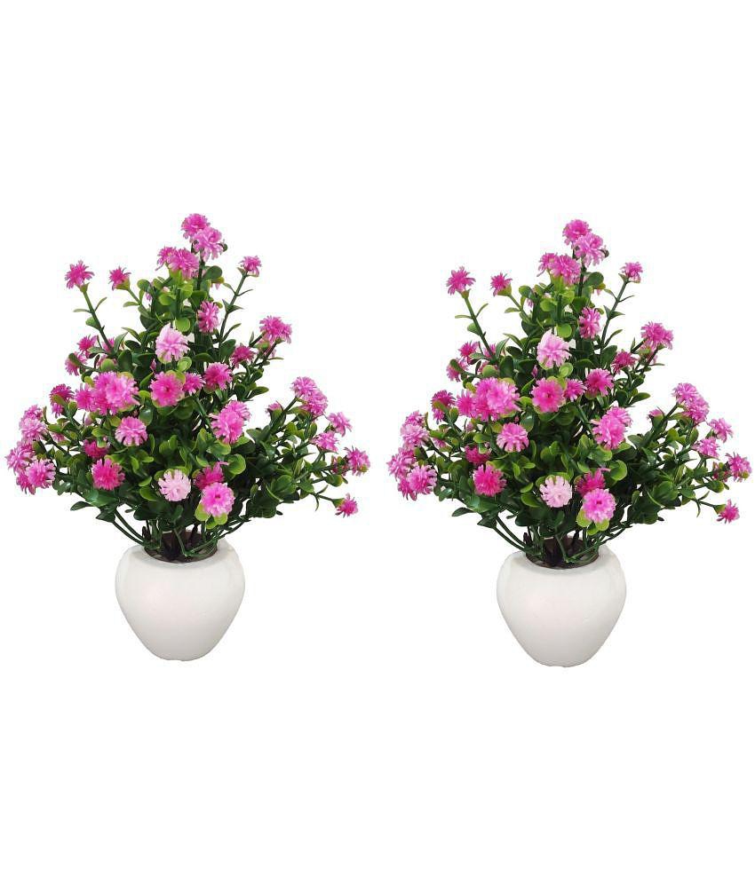 BAARIG - Purple Daisy Artificial Flower ( Pack of 2 )