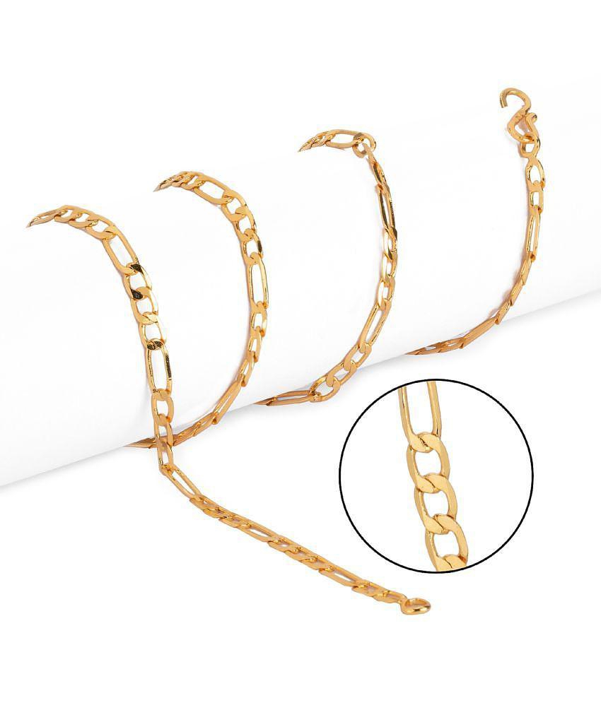 Best Men AanyaCentric Combo of 2 Gold Plated 22inches Long Fashion Chain - None 2025 at ShopCirc