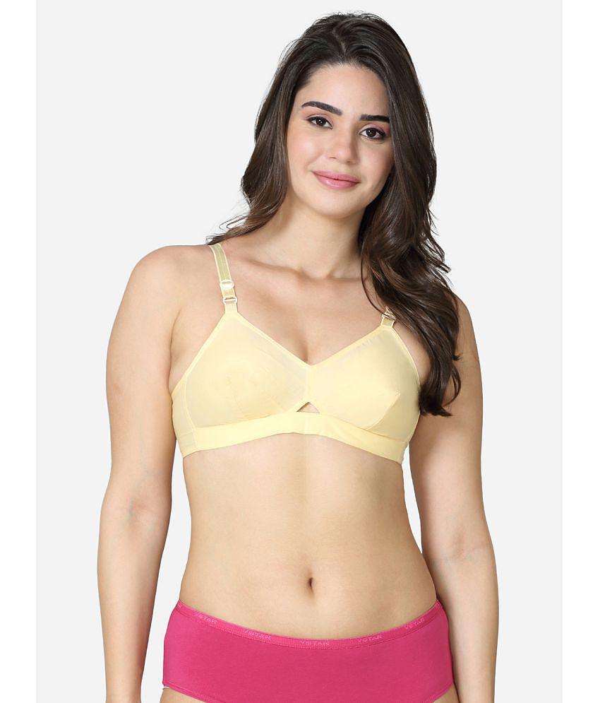 VStar - Beige Cotton Non Padded Women's Everyday Bra ( Pack of 1 ) - None