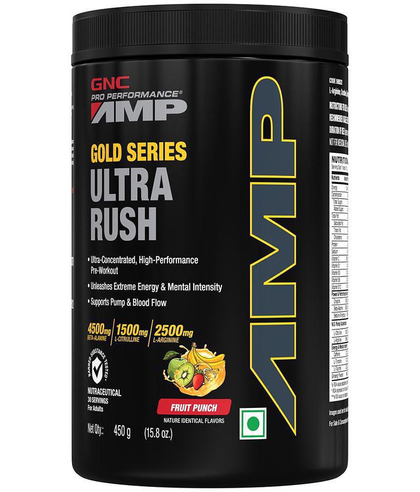 GNC AMP Gold Series Ultra Rush| Fruit Punch- 450 gm