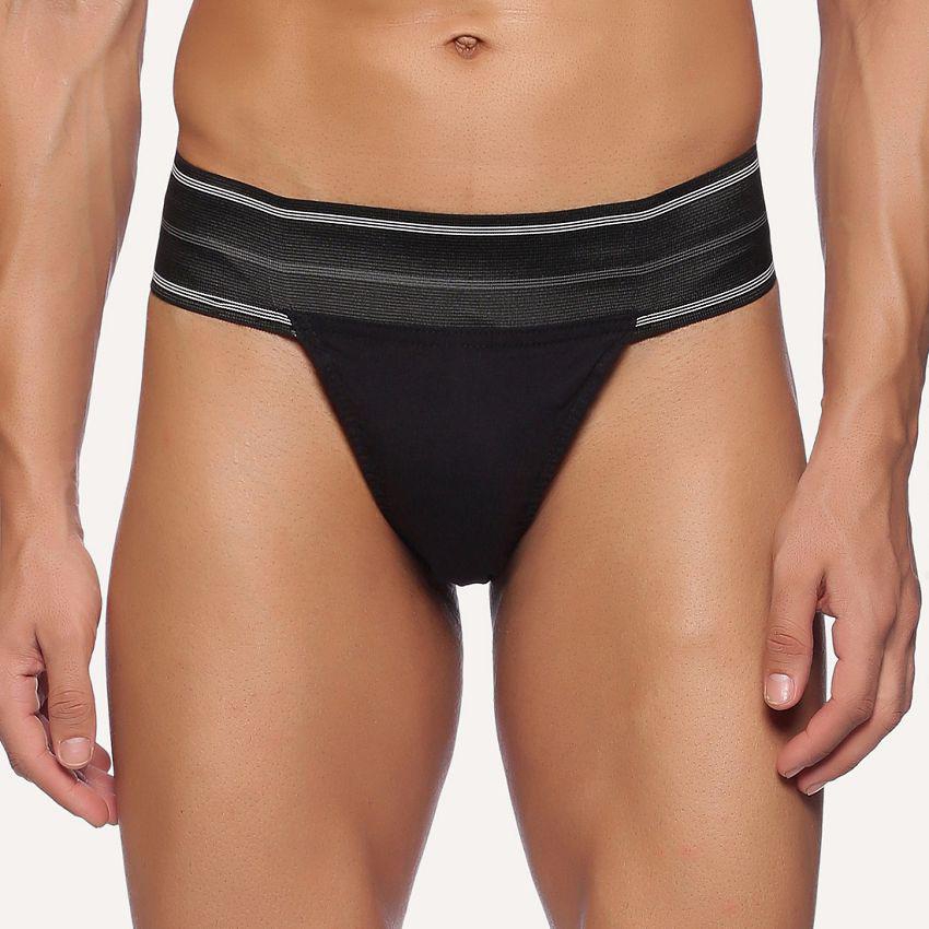 Omtex - Black Cotton Men's Briefs ( Pack of 1 ) - None