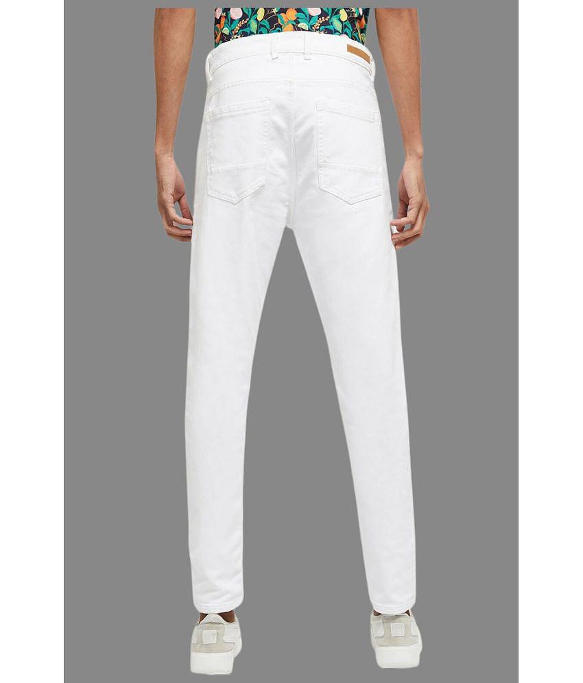 x20 - White Denim Skinny Fit Men's Jeans ( Pack of 1 ) - None