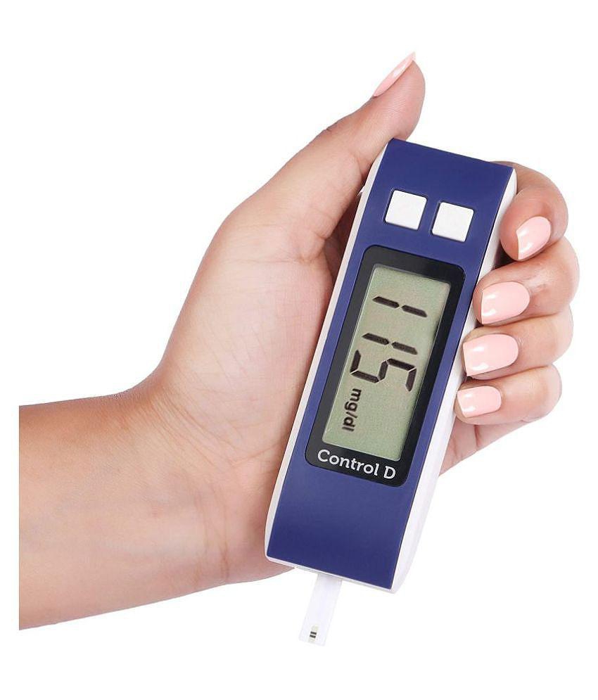 Control D Blue Glucometer with 10 strips Expiry March 2024