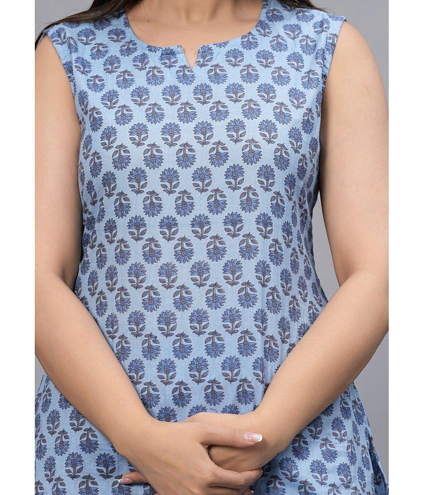 Best Men Frionkandy Blue Cotton Womens Nightwear Nightsuit Sets ( Pack of 1 ) - None 2025 at Sho