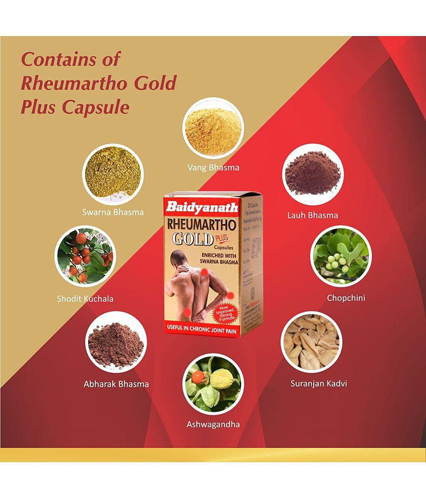 Baidyanath Rheumartho Gold Plus Joint Pian Tablet 30 no.s (Pack Of 2)