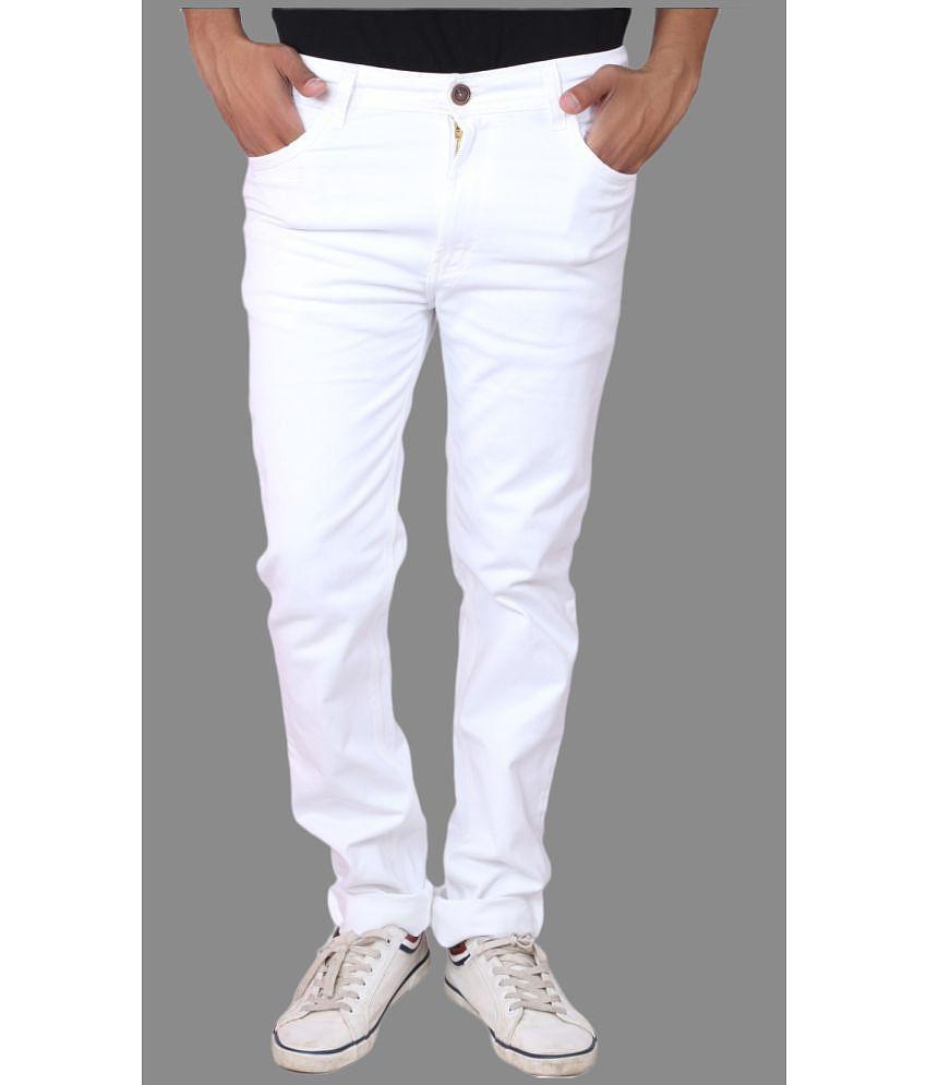 Lawson - White Denim Slim Fit Mens Jeans ( Pack of 1 ) - None