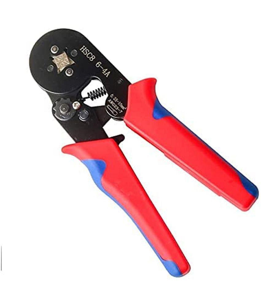 Rangwell Crimping Tool Wire Pliers, HSC8 6-4A Ferrule Crimper Adjustable Ratchet Tools Used for AWG23-7 (0.25-10.0mmï½²) Cable End Sleeves