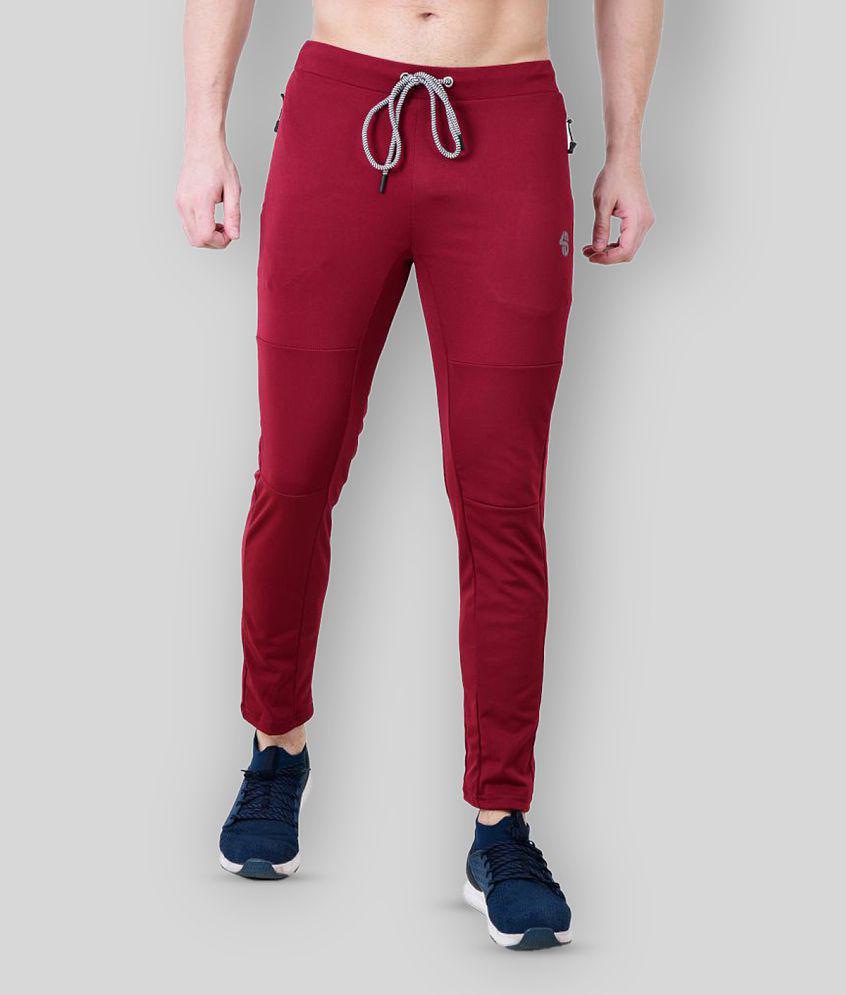 Forbro - Maroon Polyester Men''s Trackpants ( Pack of 1 ) - M