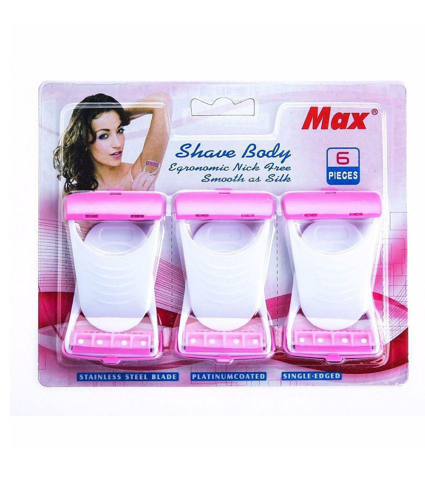 Gatih Women Razor Body Shaving Bikini Razor (6 Pieces) Disposable Razor 1 Blade 6 Pcs Pack of 6