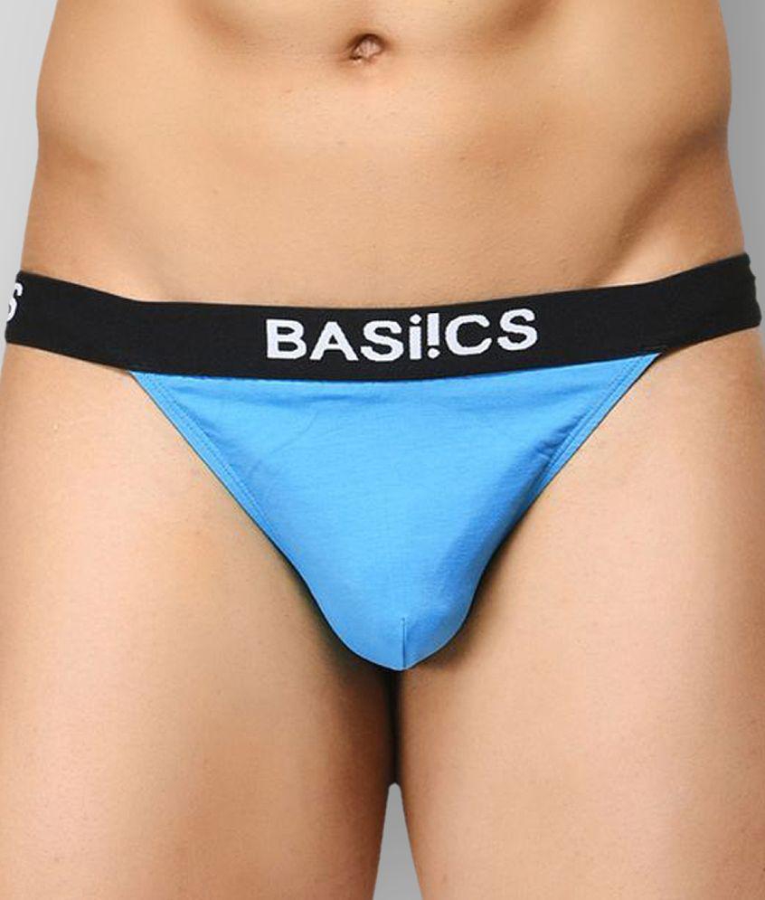 Top Men BASIICS By La Intimo - Multicolor Cotton Blend Mens Thongs ( Pack of 2 ) - L 2025 at Sho