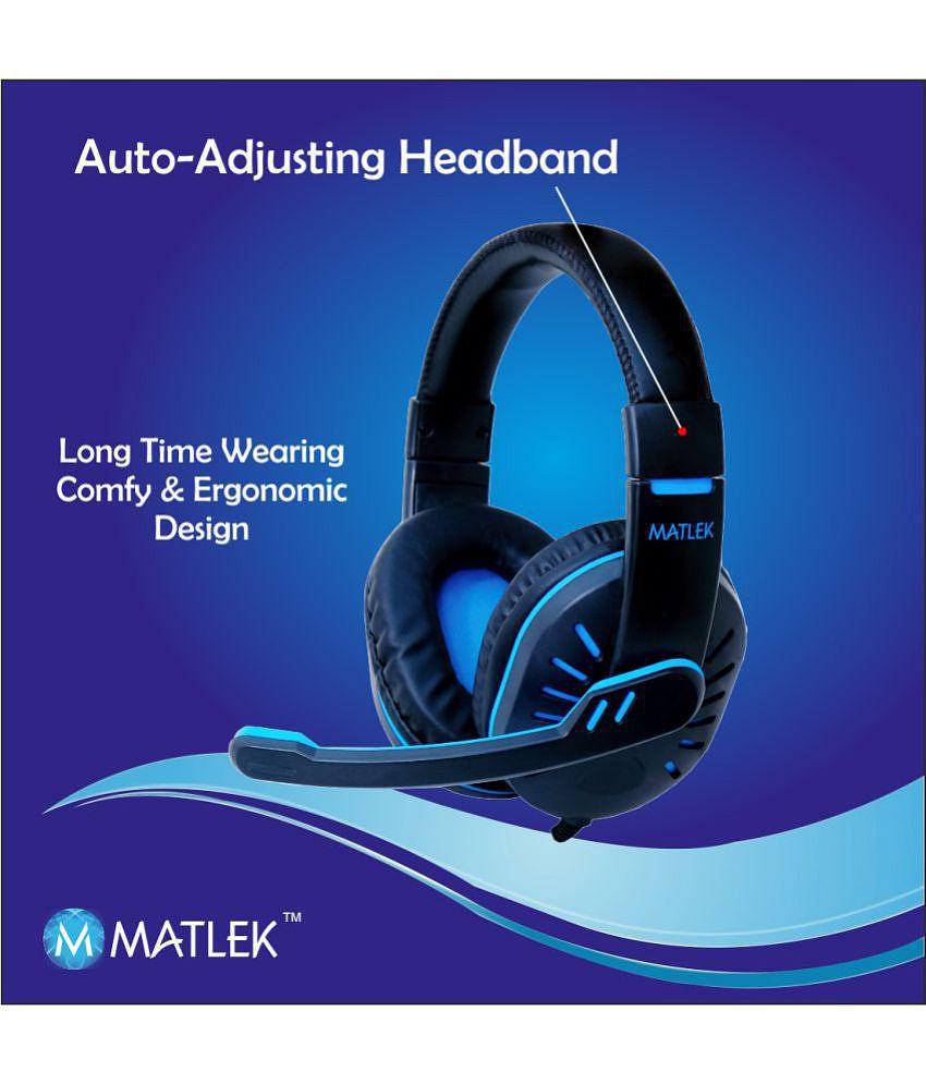 Matlek Gaming Headphones ( Wired ) •	3D GAMING SOUND. •	RELIABLE AFTER-SALE SUPPORT