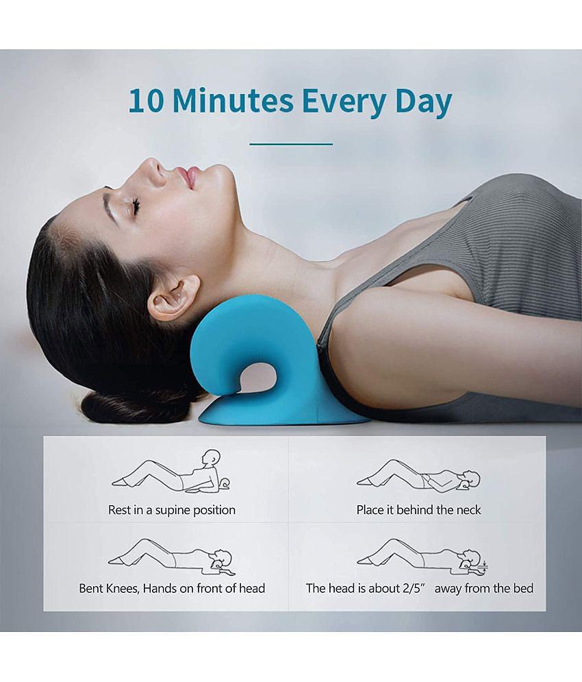 Gatih Neck Relexer Pillow for Pain Wood Polish Foam Massage Relexer Acupressure Chiropractic Pillow 1 no.s