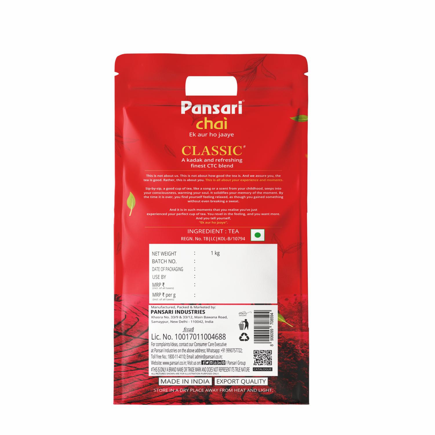 PANSARI CHAI - CLASSIC 1 KG