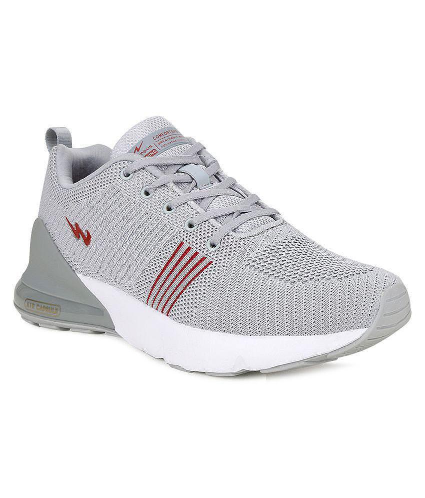 Campus ZURIK PRO Gray Running Shoes - 10, Gray