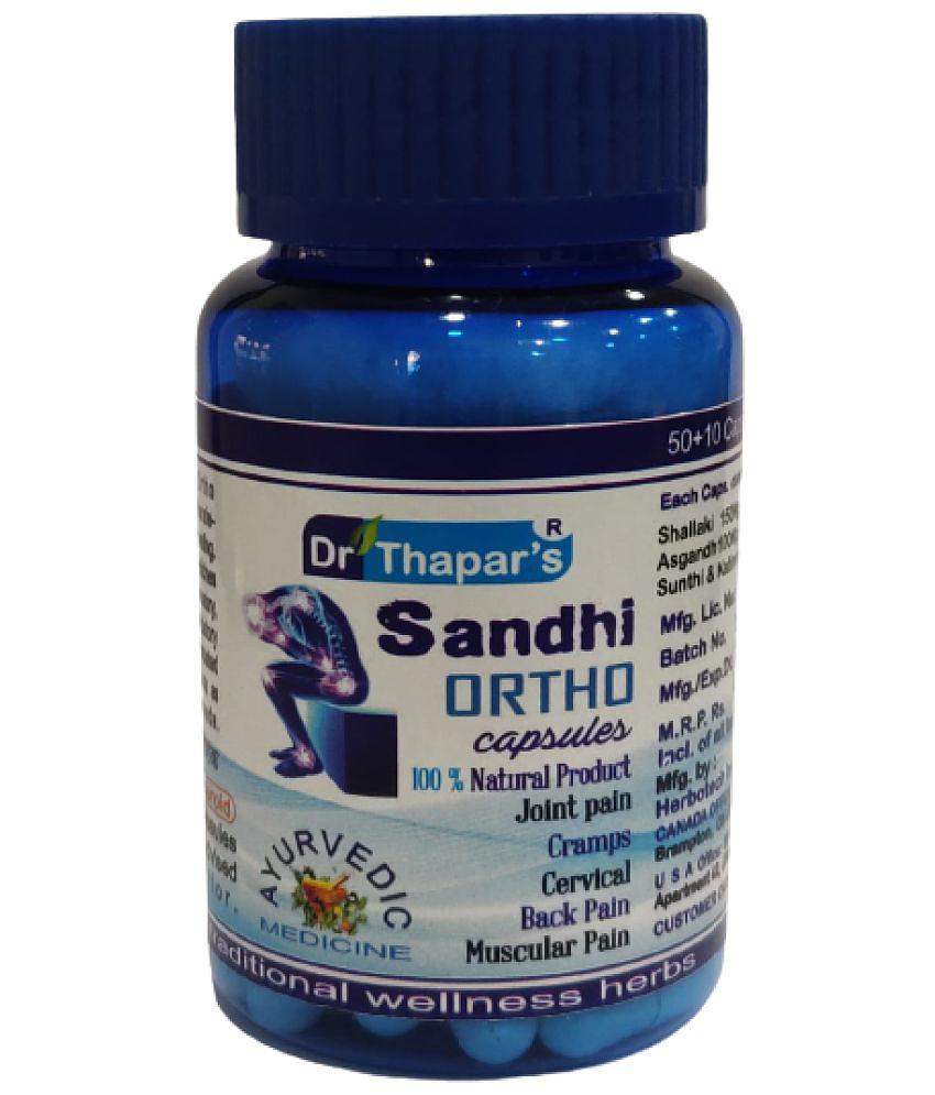 Dr. Thapar's SANDHI ORTHO non STERIOD Ay. 50+10 FREE Capsule 500 mg