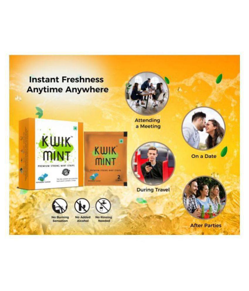 Kwik Mint Breath Freshener Strip Mint 100 g Pack of 2