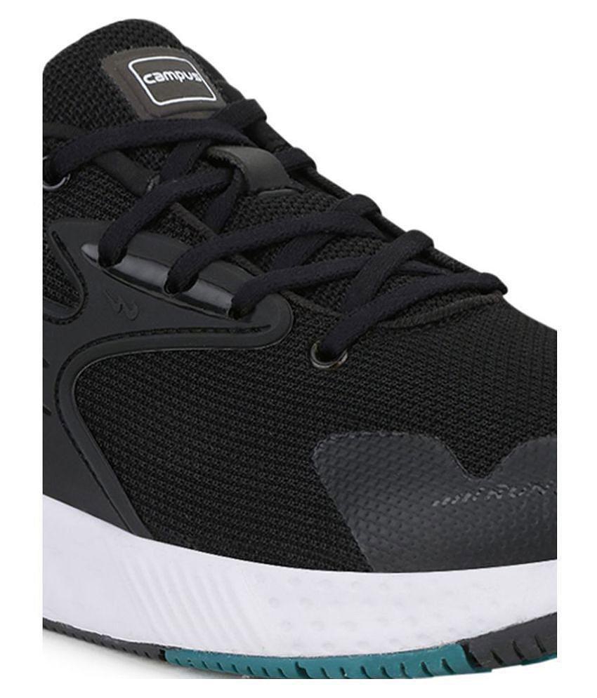 Campus Simon Pro Black Running Shoes - 7, Black