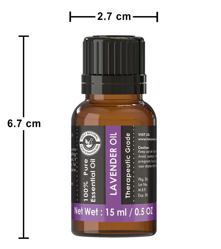 Holy Natural - Lavender Essential Oil 15 mL (Pack of 1)