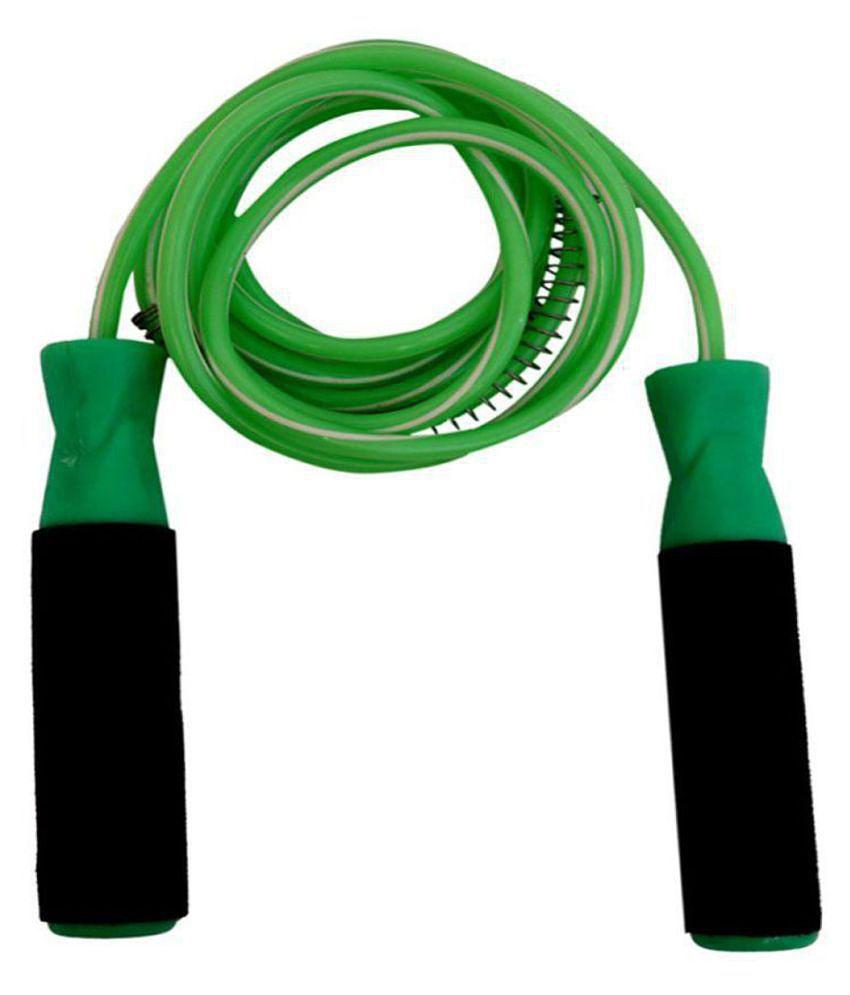 Skipping Rope And Hand Grip for Men Gym Women Weight Loss and Hand Muscles Exercise (GREEN) - Green