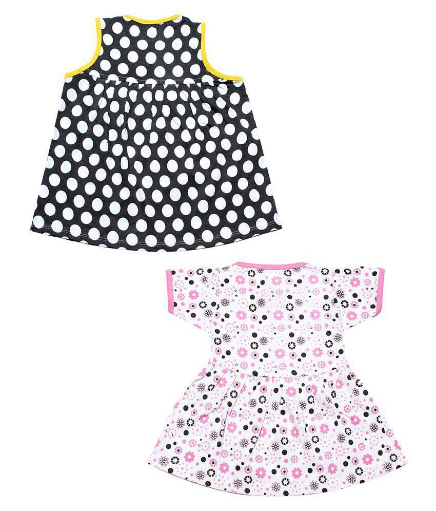 Exclusive Women Babeezworld Regular Daily Wear Baby Girl Cotton Half & Cut Sleeve Frock Dress - 