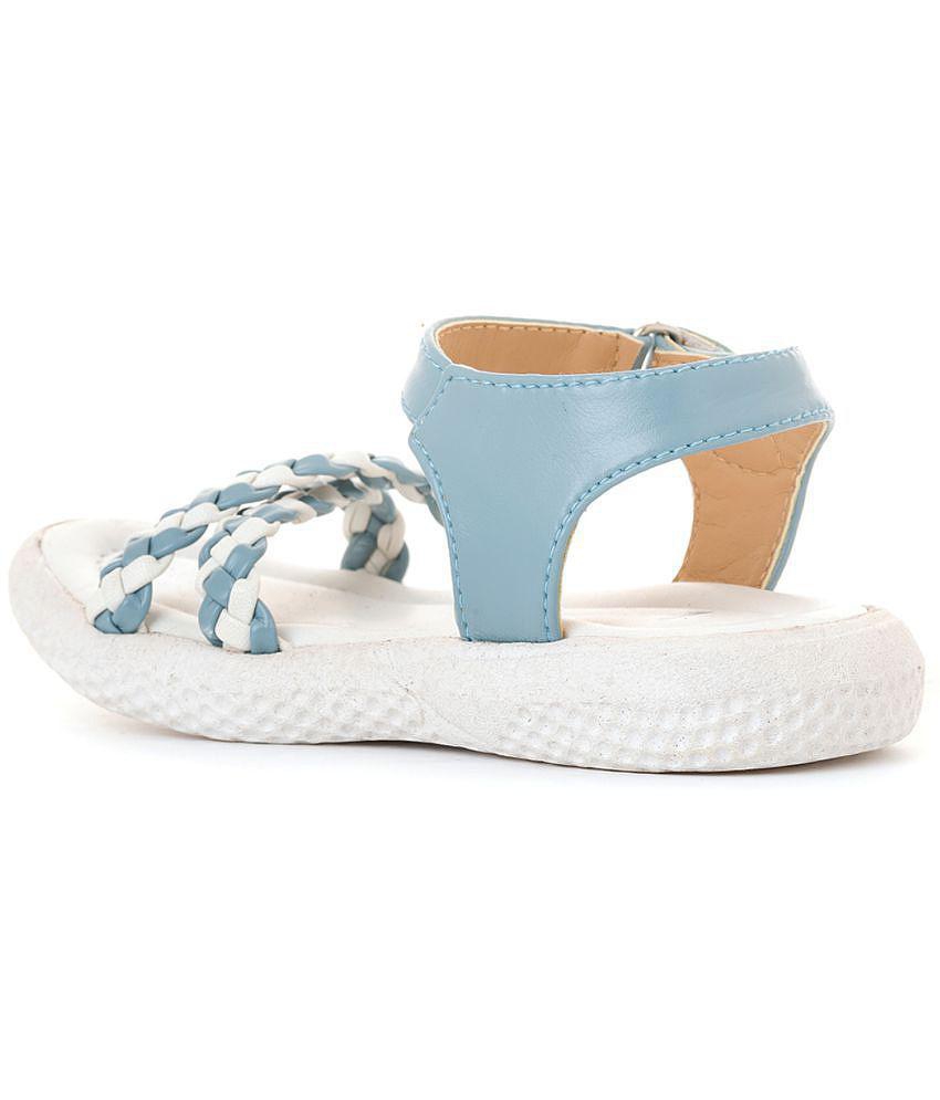 Bonito Blue Flat Sandal for Girls (2-4.5 yrs) - None