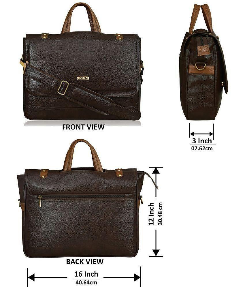 Best Men Lorem - Brown Solid Messenger Bag - Brown 2025 at ShopCircuit | ONDC