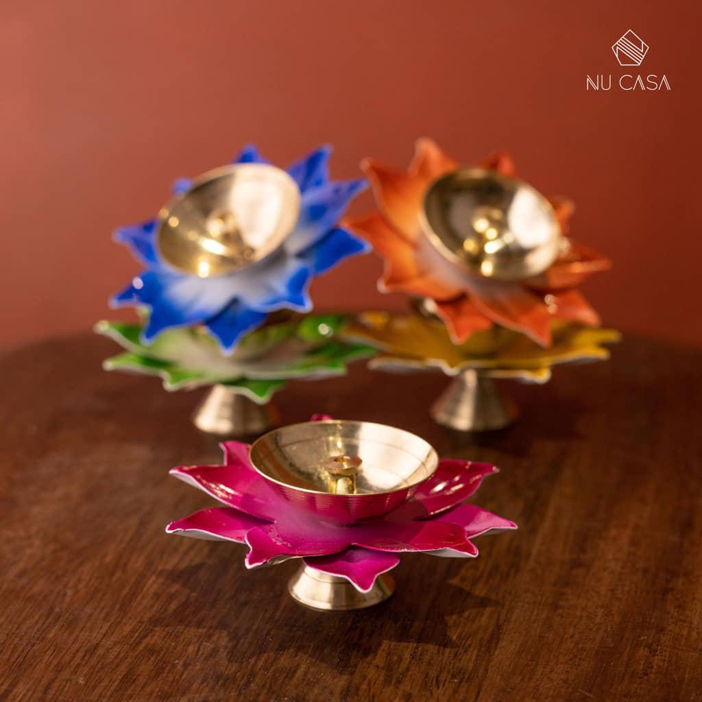 Lotus Brass Diya