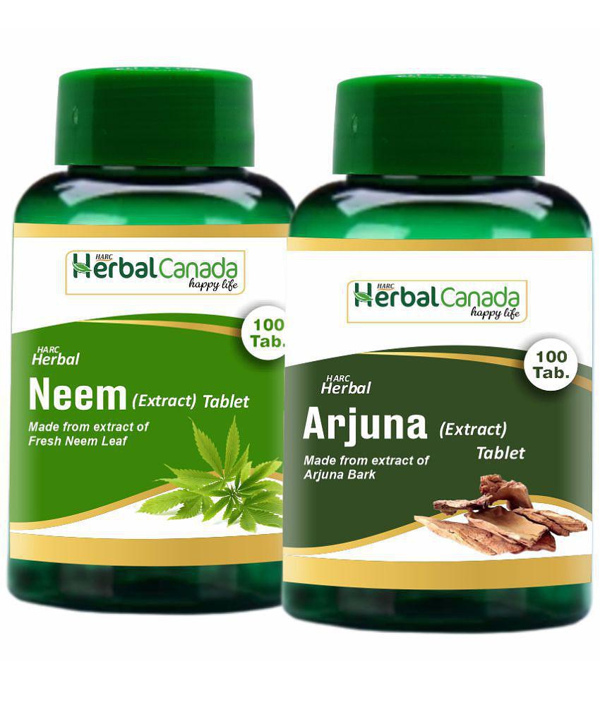 Herbal Canada Neem+Arjuna(100Tab) Tablet 2 no.s Pack Of 2