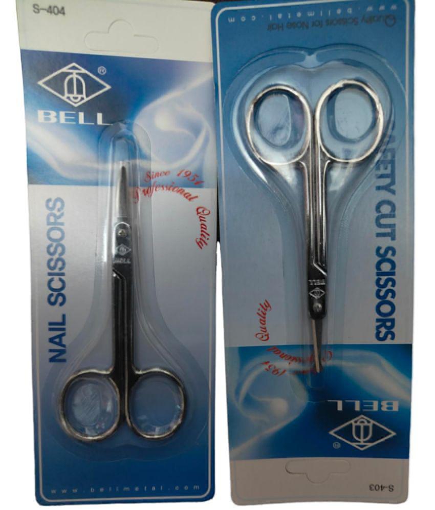 Bell Imported Nail and Safety Cut Scissor- Pack of 2