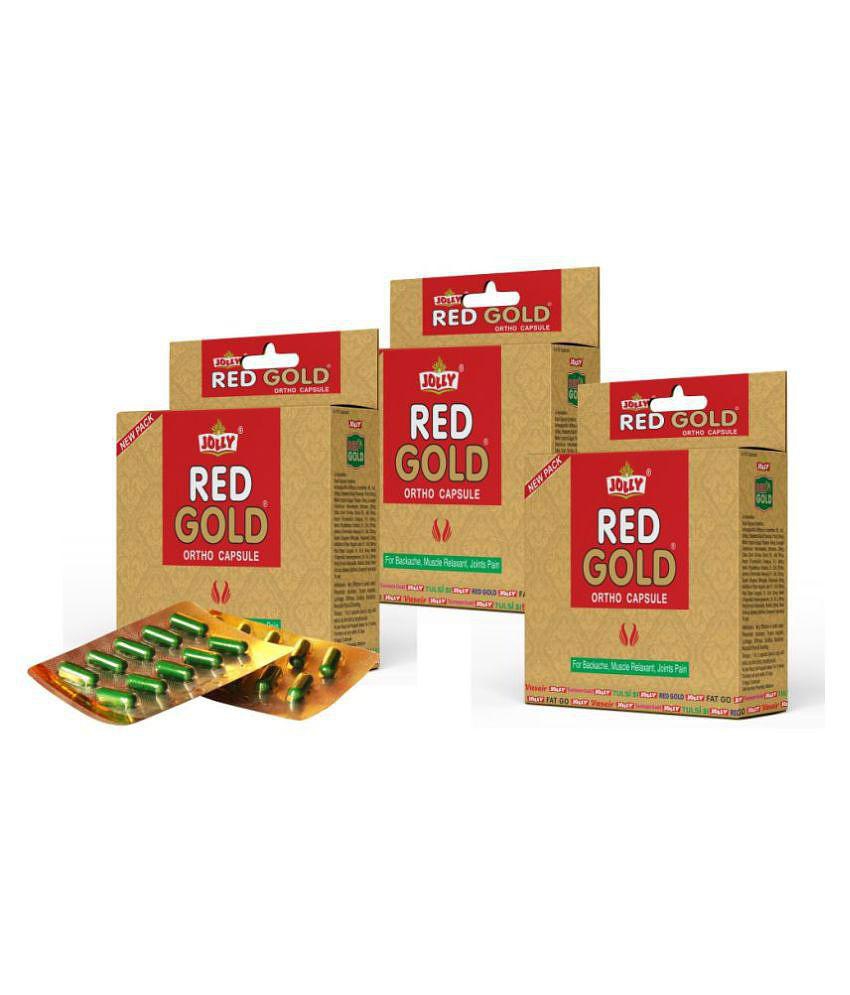 Jolly Pack of 3 Red Gold Ortho Capsule 3 gm Pack of 3