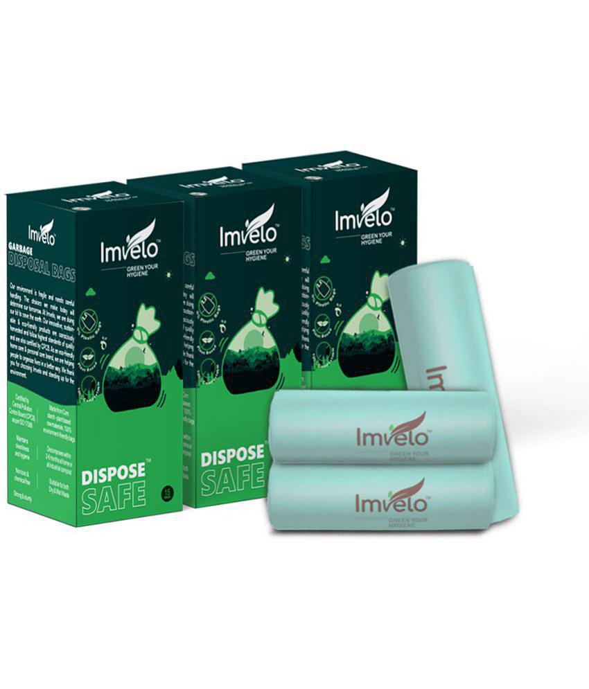 Imvelo - Bio Degradable Disposable Garbage Bag ( Pack of 3 ) - 19 x 21 inch