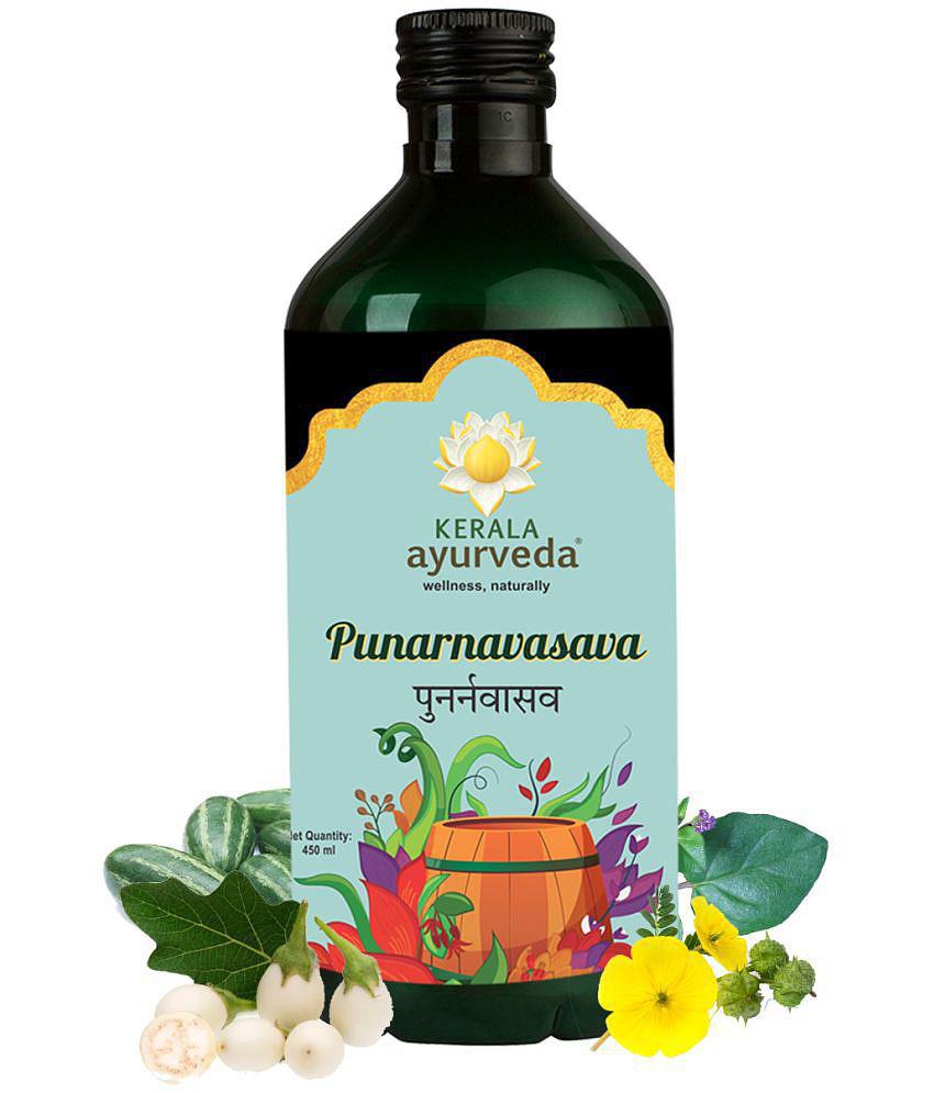 Kerala Ayurveda Punarnavasava 450ml, Ayurveda Tonic for Healthy Urinary System, Kidney Detox, Tonic for Kidney Health, 100% Ayurvedic