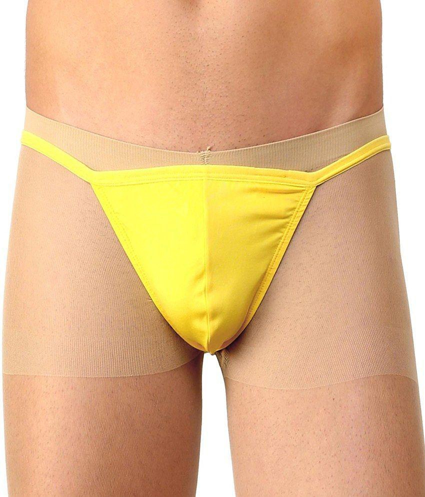 Latest Men La Intimo - G-String LI05 (Yellow) - S 2025 at ShopCircuit | ONDC