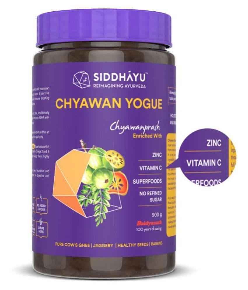 Siddhayu Chyawan Yogue Chyawanprash, Enriched with Zinc Vitamin C, 900g (Pack of 2)