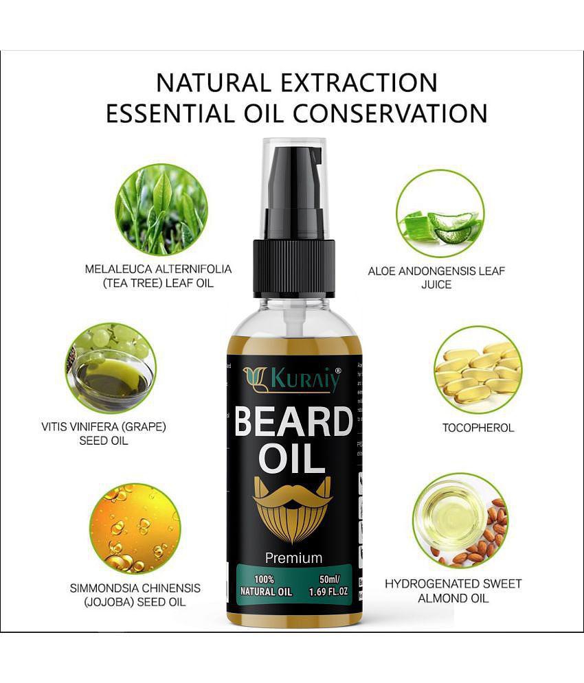 KURAIY - 50mL Volumizing Beard Oil ( Pack of 1 )